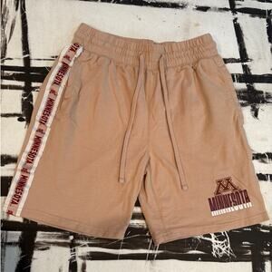 Minnesota Golden Gophers Men’s Athletic Shorts – Tan/Beige – Elastic Waist - M/L